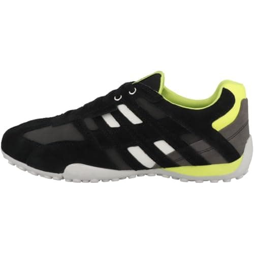 Geox Man Uomo Snake Thin Sole Black/Fluo Yellow 43_EU