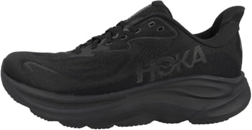 HOKA Clifton 10 Mens Shoes, Black/Black, 9