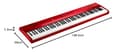 KORG LIANO Keyboard - Digital Piano Liano 88 notes, red - 9
