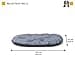 Ferplast Cojin para Perros de Gran Tamaño Tela Resistente a los Arañazos Lavable a Máquina a 30° Alfombrilla Impermeable para Perros 100 x 63 x 3 cm. Gris - 2