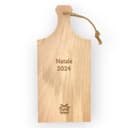 NM Idee Regalo Personalizzato per la Festa dei Nonni o Pensierino di Natale – Tagliere Artigianale in Legno di Faggio 30x14 cm con Incisione Laser (Per NONNI - Personalizzabile) - 2