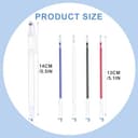 Rotulador Textil, Rotuladores Tela, Para Telas En 4 Colores Diferentes, Boli tela borrable plancha, Marcadores de Costura Borrables con Calor, Incluye Bolígrafos Vacíos y Recargas (24) - 2