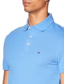 Tommy Hilfiger Men’s Short Sleeve 1985 Slim Fit Polo Shirt, Blue (Blue Spell), XXL - 4