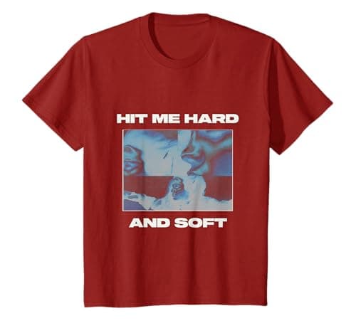 Billie Eilish Hit Me Hard and Soft Inverted Red T-Shirt