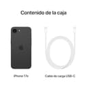 Apple iPhone 17e de 256 GB: Pantalla Super Retina XDR de 6,1 Pulgadas, Chip A19, autonomía para Todo el día, cámara Fusion de 48 Mpx; Negro - 6