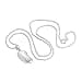 jewellerybox Sterling Silver Kidney Bean Necklace 18 Inches Chain - 3