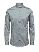 JACK & JONES Herren Freizeit Hemd JJPRPARMA Slim Fit Weiss Blau Schwarz XS-XXL, Größe:XS, Farbe:White SUPER Slim 12097662 - 7