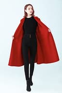 Giacca in cashmere europea e americana a maniche lunghe tinta unita lunga fatta a mano cappotto da donna in lana bifacciale 1 L - 6