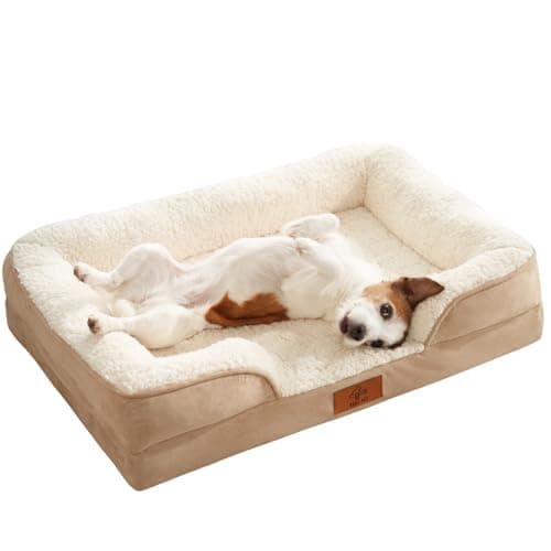 VEEL PET Cuccia cane Premium100%, Impermeabile Sfoderabile e Lavabile, memory foam ed ortopedica, per taglia grande e XL da interno tipo divano(X-Large)