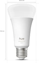 Philips Hue 2er Pack intelligente weiße und farbige Ambiance 1600 A67 E27 | Extra helle LED-Lampen mit variabler Intensität, 16 Mio. Farben, App- und Sprachsteuerung, funktioniert mit - 3