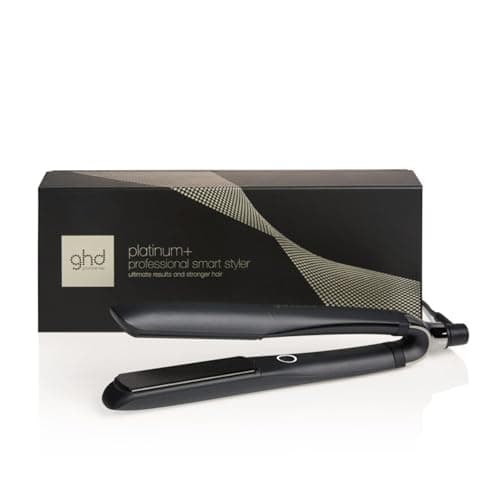 ghd Platinum+ Black Intelligent Professional Hair Straightener, Less Hair Breakage, More Shine and Colour Protection, Ultra Zone Technology, Optimal Comb Temperature 185ºC Homogeneous
