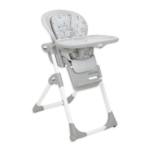 Joie Mimzy - Seggiolone reclinabile da tavolo personalizzabile con 5 inclinazioni regolabili, 7 posizioni di altezza, imbracatura a 5 punti, 3 altezze poggiapiedi (dalla nascita fino a 15 kg)