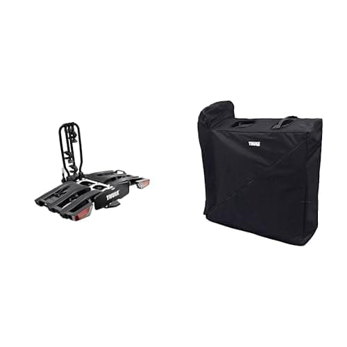 Thule Easyfold XT Piattaforma Gancio Traino Portabici nero 3 bici con borsa da trasporto