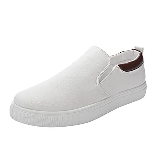 Generisch Scarpe da ginnastica comode da uomo al livello più basso, alla moda, da corsa, da uomo, bianco, 40 EU