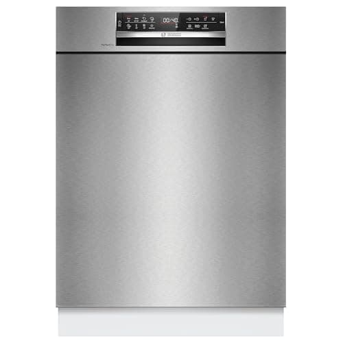 BOSCH SMU6ZCS16E Dishwasher Series 6, Undermount Dishwasher with Cutlery Drawer, 60 cm, Home Connect, Intelligent Program, Max Flex Racks, Vario Drawer, Rackmatic, Stainless Steel
