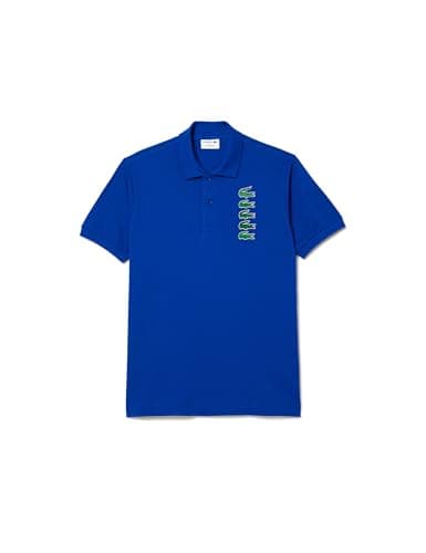 Lacoste PH3474 Classic Fit Polo in Bleu (UK, Alpha, M, Regular, Regular, Blue)