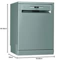 Hotpoint Ariston HFO 3O32 CW X – Lavastoviglie a Libera Installazione 60 cm, 14 Coperti, Motore Inverter, ActiveDry, Active 3D Zone Wash, Classe D, Inox - 8