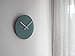 24cm Minimalist wall clock without numbers for living room in many colors as teal No ticking wood modern design round tiny silent office numberless clocks Small wooden quiet home wallclock - 2