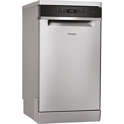 Whirlpool - Lavavajillas WSFO 3O23 PF X 45 cm inox, tecnología 6th sense, sistema de protección aquastop, 43dBA, 10 cubiertos, eficiencia NEL D