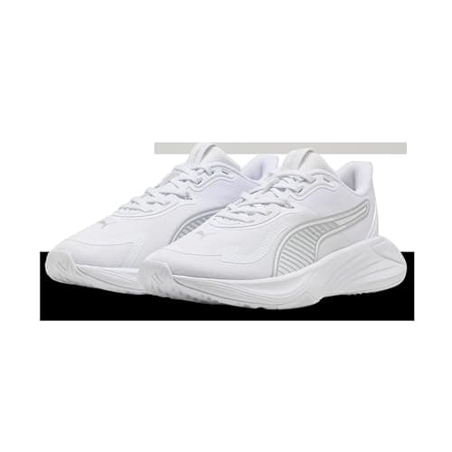 PUMA Women's Pwr Hybrid Tr WNS Cross Trainer, Puma White Puma Silver, 38 EU