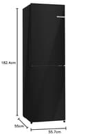 Bosch Series 2 KGN27NBEAG, Free-standing, Fridge Freezer with NoFrost,MultiBox LED Lighting 182.4x55 cm - 5