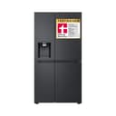 LG GSLE91EVAC Side by Side Kühlschrank, Klasse C, 628 L, Multi-Door Kühlschrank mit Gefrierfach, Eis-, Crushed Ice- Wasserspender mit UVnano, Total NoFrost, Smart Inverter Kompressor, Wi-Fi - 1
