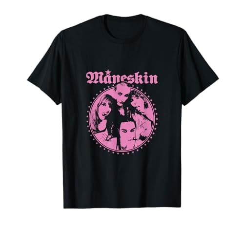 Måneskin Ojo de pez Rosa Camiseta