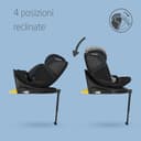 Maxi-Cosi Emerald 360 S i-Size, Seggiolino auto girevole 360, 0-12 anni (40-150 cm), Seggiolino auto neonato, 4 posizioni reclinate, Protezione dagli impatti laterali G-CELL, Tonal Black - 4