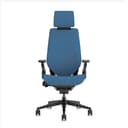 Steelcase Gesture - Silla de Oficina ergonómica con reposabrazos de 360°, Soporte Lumbar 3D Live Back y reposacabezas Ajustable con Cobalto - 5