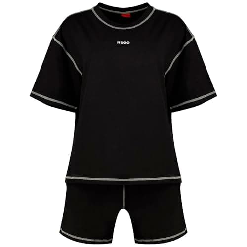 HUGO Pigiama da donna, 001 nero, L
