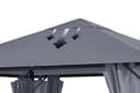 QUICK STAR Techo de Repuesto para Gazebo de jardín 3x3m Gris - 3
