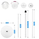 HOLACA Soporte de suelo de 36 o 70 pulgadas para monitor inteligente de bebé DXR-8/Infant DXR-8 Pro, Arenti, VAVA 720P, Hipp, Owlet Cam 2/Owlet Cam Smart Baby Monitor, cámaras con montaje de tornillo - 6