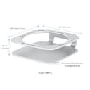 Akkyajaure Mac mini M4 Dock-Ständer, Aluminium-Desktop-Ständerhalterung für den neuen Mac mini M4 und M4 Pro, verbesserte Kühlung, einfacher Zugriff auf den Netzschalter und Schreibtischorganisation - 8