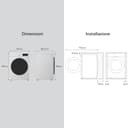 LG AI DD F4WV310S3AA Lavatrice Classe A, 10,5kg, Carica Frontale, 1400 giri/min, Serie V3, Lavaggio a Vapore, Motore Inverter Direct Drive, Smart Diagnosis, Libera installazione, Bianca - 5