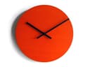 24cm Minimalist wall clock without numbers for living room in many colors as teal No ticking wood modern design round tiny silent office numberless clocks Small wooden quiet home wallclock - 4