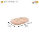 Ferplast Cuscino Cane e Gatto RELAX MICROFLEECE, Cuccia in Caldo e Soffice Micropile per Taglia Piccola, Lettino per Cani Lavabile, 55 x 36 x 12 cm. Grigio Tortora - 3
