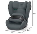 CBX by CYBEX Pallas B3 i-Size Child Car Seat, ISOFIX and Top-Tether, from Approx. 9-50 kg, from Approx. 15 Months to 12 Years, UN R129/04, Grey - 8