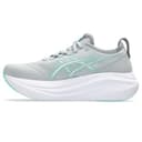 ASICS Women's Gel-Nimbus 27 Running Shoe, Piedmont Grey/Illuminate Mint, 40.5 EU - 4