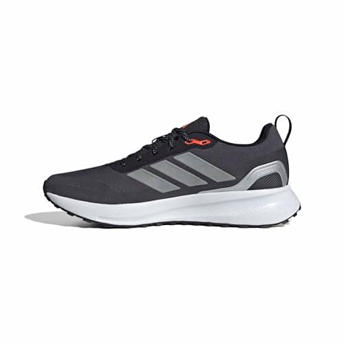 adidas Uomo RUNFALCON 5 TR Running Shoes, Core Black/Silver Metallic/Carbon, 44 EU