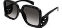 GUCCI SUNGLASSES GG1326S-001 BLACK-BLACK-GREY 58 WOMENS - 1