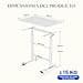 FLEXISPOT H7 Escritorio Elevable, Ajustable en Altura, Mediante Resorte de Gas de Doble Columna, 80x50cm,Tablero de Madera (Blanco+Blanco) - 2