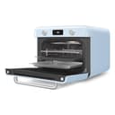 SMEG COF01 Forno combinato da banco - Griglia, Frittura ad aria, Vapore, Cuocere, Convezione, Sbrinamento e Caldo, 10 Funzioni di Cottura - Made in Italy (Blu Pastello) - 3