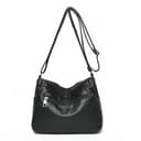 Fryloo Borse Borse di Lusso per Donna, Borse di Design per Donna, Borsa Bandoliera in Pelle Morbida, Nuova - Grigio Chiaro - 7