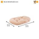Ferplast Cuscino Cane e Gatto RELAX MICROFLEECE, Cuccia in Caldo e Soffice Micropile per Taglia Media, Lettino per Cani Lavabile, 65 x 42 x 12 cm. Marrone - 3