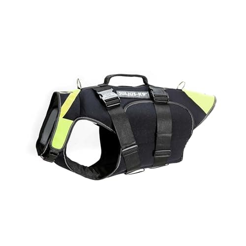 Julius-K9, IDC Multifunktionale Hundeweste 3in1, Größe: XL, Schwarz und Neon