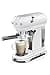 Smeg, ECF01WHEU Manual Espresso Machine, Cappuccino System, Thermoblock, Large Cup Housing and Double Coffee Function, 1 Litre Water Tank, Compact Dimensions, 1350 W, White - 6