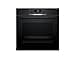 Bosch HRG532BB3 Serie 4, Forno con vapore da incasso, Display LED Touch, Funzione Air Fry, EcoClean, 15 programmi automatici, Nero, 60 x 60 cm - 1