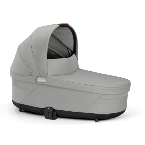 CYBEX Gold COT S LUX Kinderwagenaufsatz, Ab Geburt bis ca. 6 Monate (max. 9 kg), Für CYBEX Balios S Lux und Talos S Lux, Stone Grey