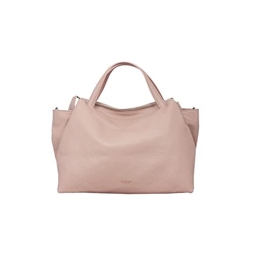 Cheval Firenze Algedi Genuine Leather Handbag Made in Italy Powder