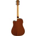 EKO GUITARS - ONE D150CE NATURAL, Chitarra Acustica Elettrificata CE serie ONE, Amplificata con Sistema Fishman Presys II, Fasce Fondo in Mogano, Finitura Gloss, Scala 650mm, Colore Natural - 5